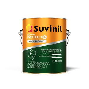 TINTA ACRÍLICA EMBORRACHADA FACHADA PROTEGIDA SUVINIL
