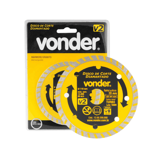 DISCO DE CORTE DIAMANTADO 110MM V2 VONDER