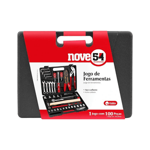 JOGO DE FERRAMENTAS C/ 100 PEÇAS NOVE54