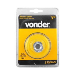 ESCOVA TIPO COPO 3" TORCIDA VONDER