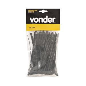 ABRAÇADEIRA DE NYLON C/ 1000 UN 100MM PRETO VONDER