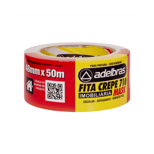 FITA CREPE BRANCA 48MM X 50M ADELBRAS