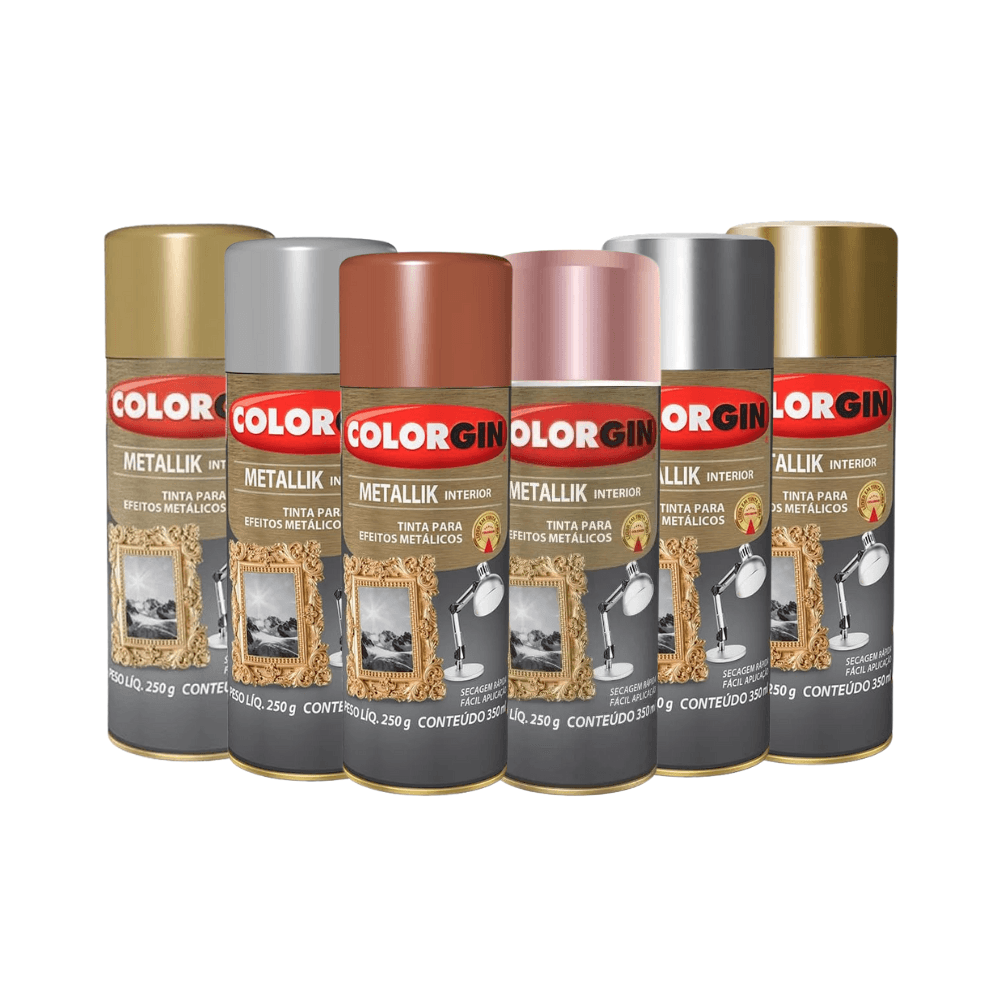 TINTA SPRAY COLORGIN METALLIK INTERIOR - São Geraldo Tintas | Loja Oficial